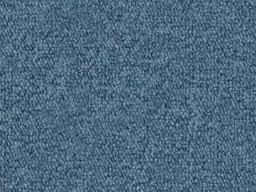 Preview: Wohnraum mit Vorwerk Rondo Teppichboden in Hellblau – frische Raumwirkung, gleichmäßige Struktur, moderne Optik